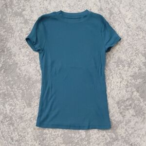 Target Turquoise Ribbed T-shirt S